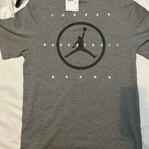 Jordan Basketball Brand T-Shirt – Heather Gray | Men’s Small | NWT